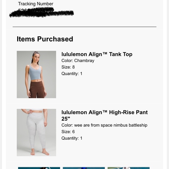 Lululemon align high rise pant 25” - Picture 8 of 8